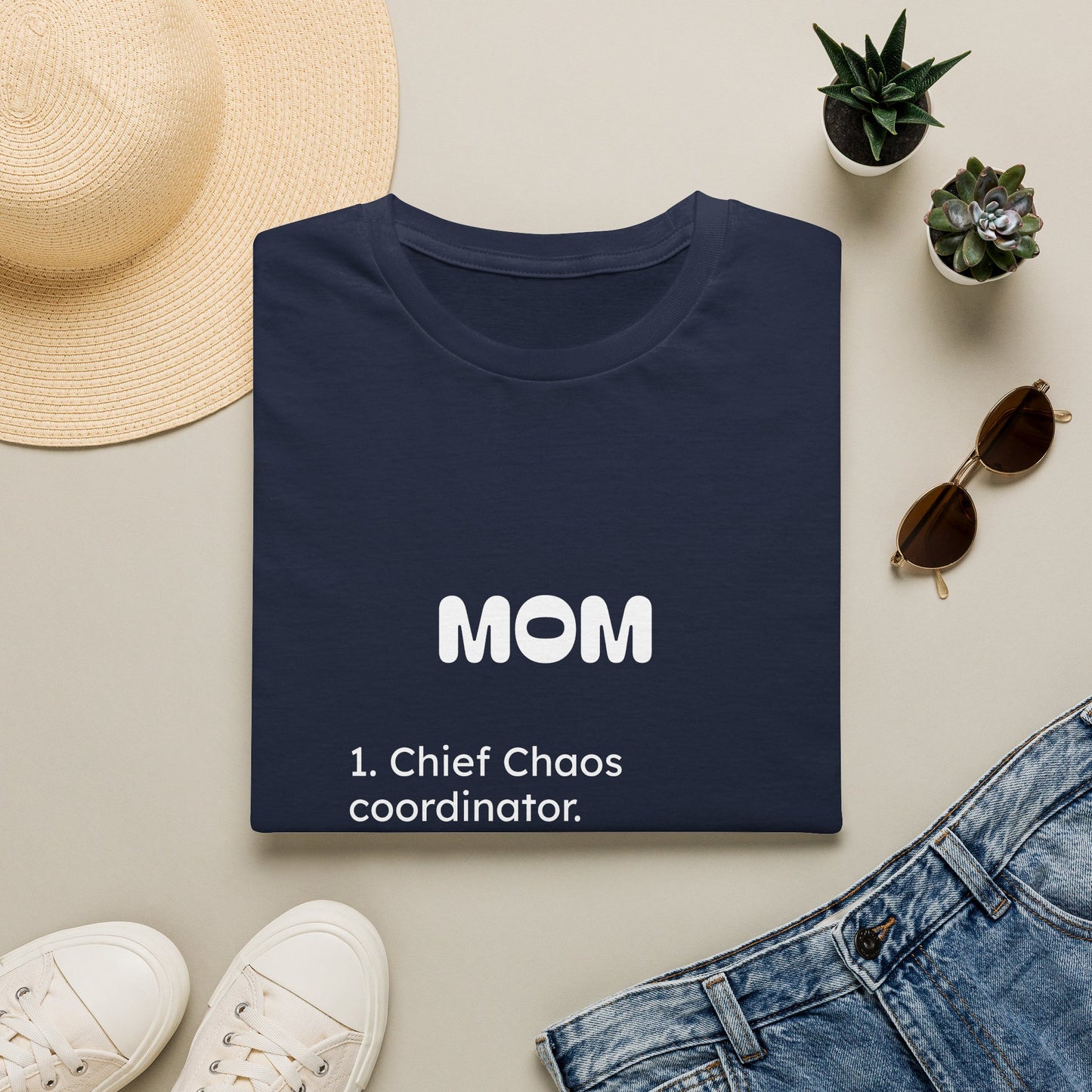 Funny 'Mom Definition' Heavyweight Tee | Chief Chaos Coordinator T-Shirt | Relatable Mother's Day & New Mom Gift