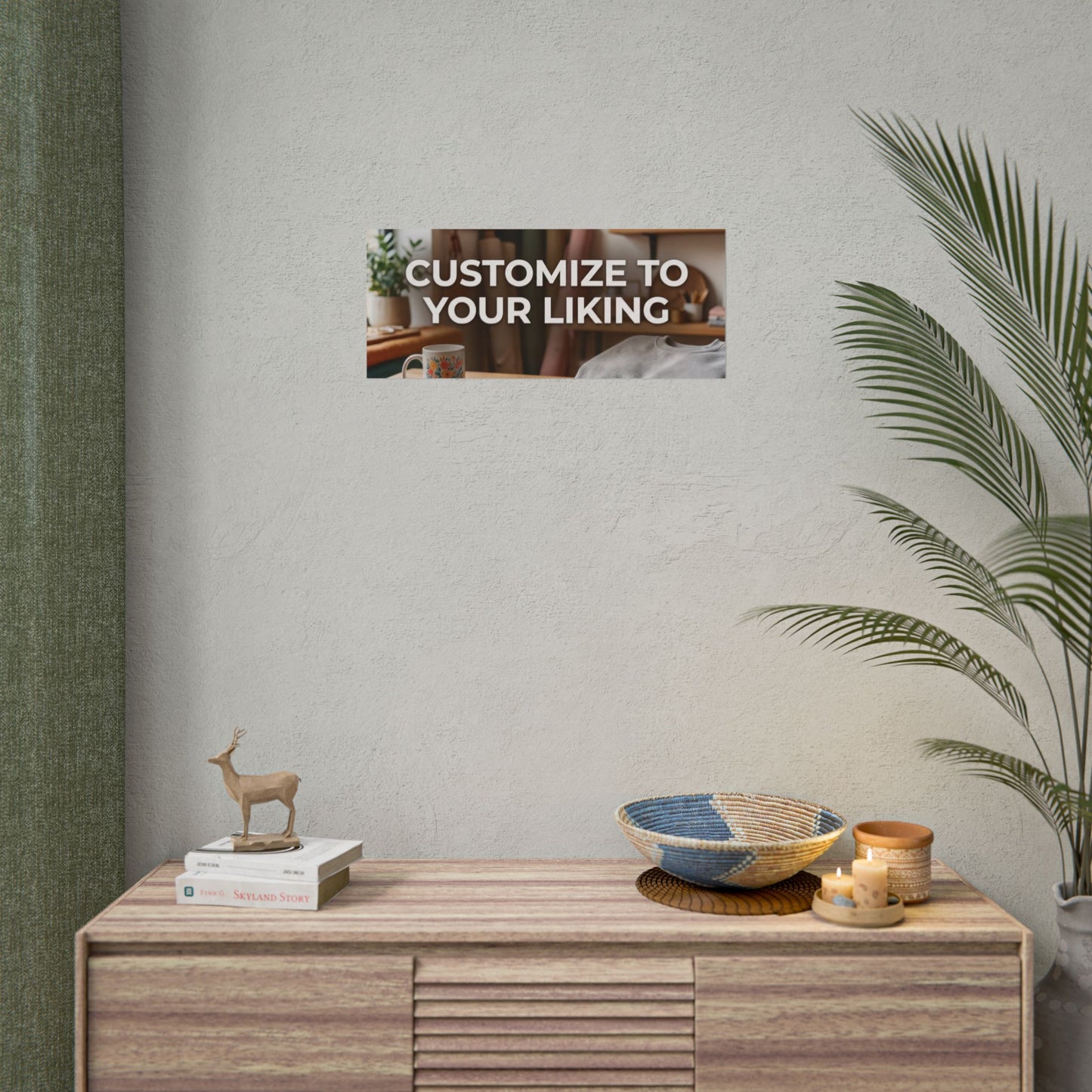 Póster Enrolado Personalizável — Arte de Parede "Personalize ao seu gosto"
