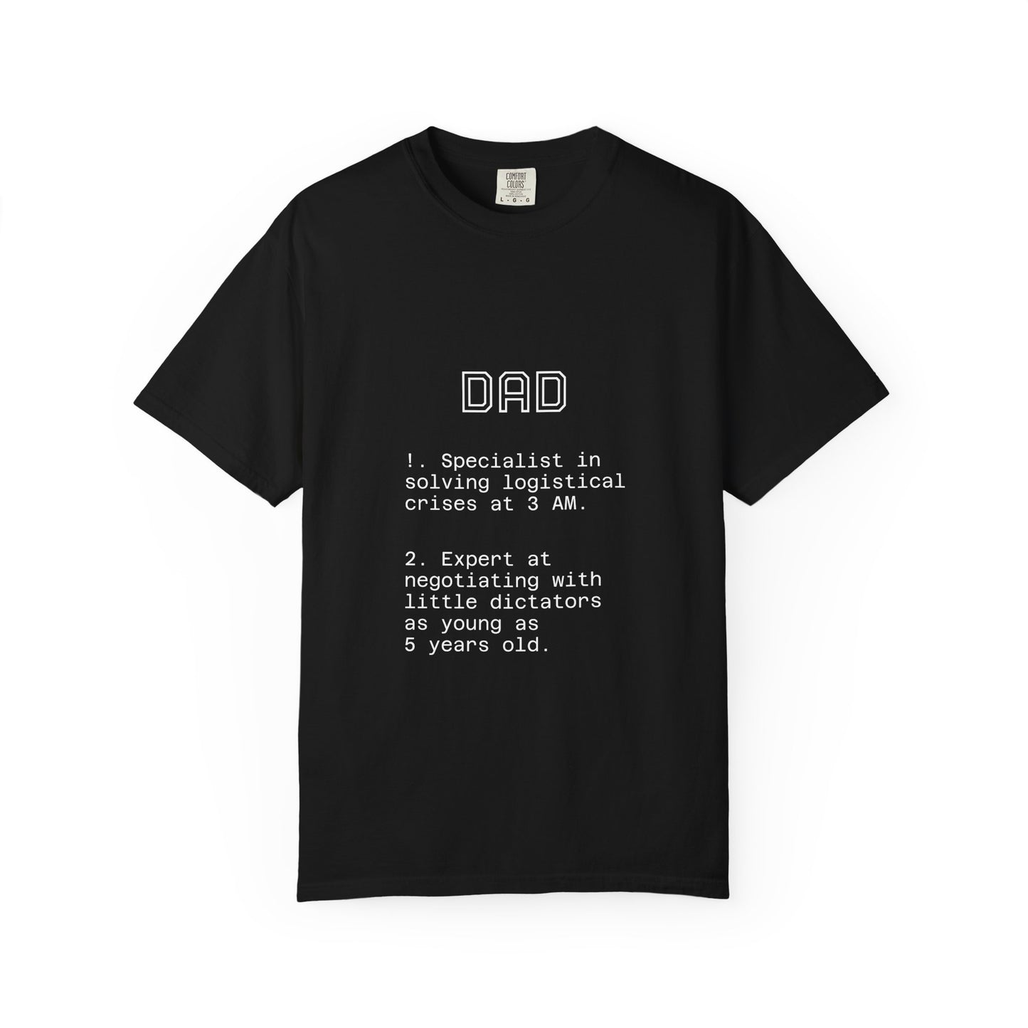 Funny 'Dad Definition' T-Shirt | 3 AM Crises Specialist | Father's Day & New Dad Gift