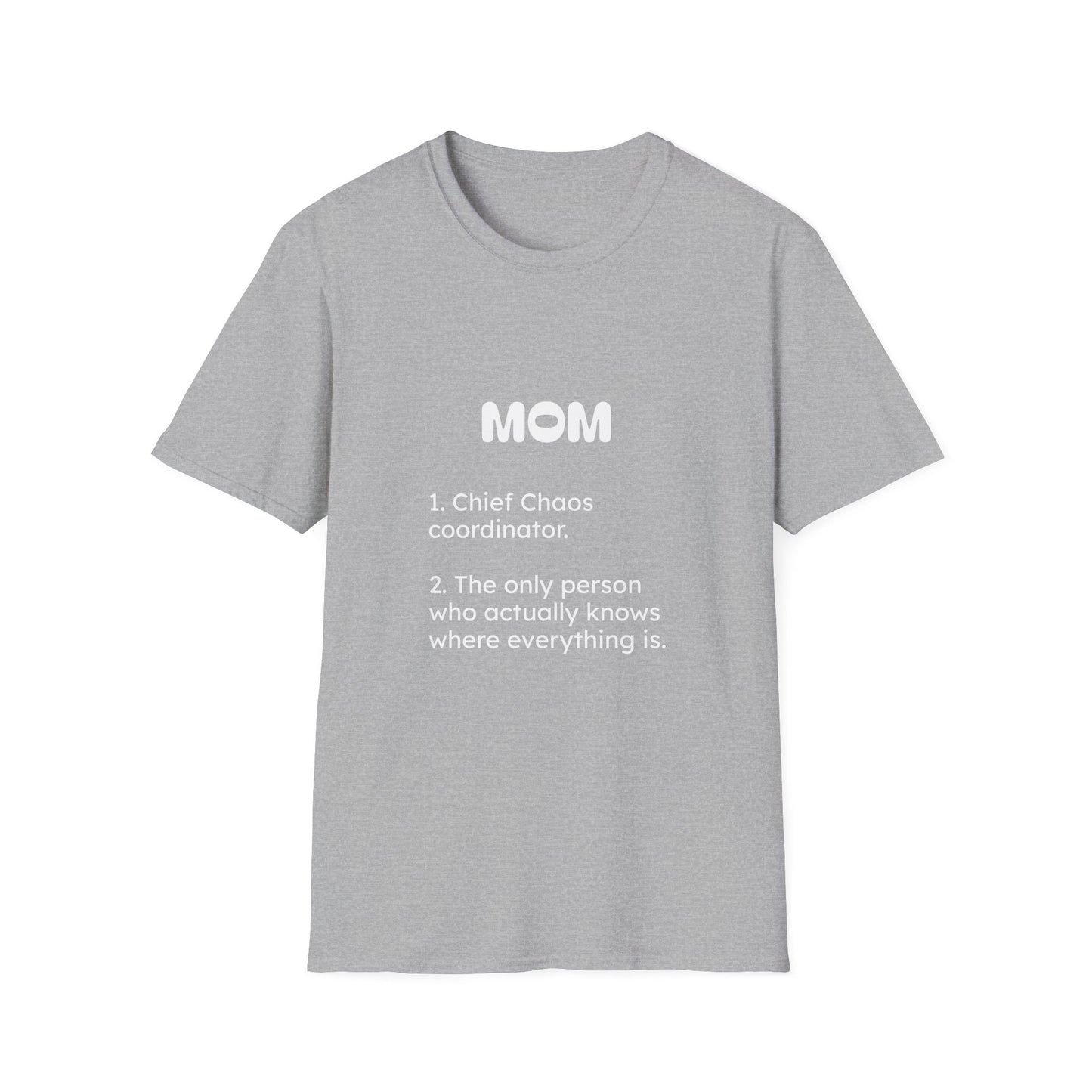 Funny 'Mom Definition' Heavyweight Tee | Chief Chaos Coordinator T-Shirt | Relatable Mother's Day & New Mom Gift