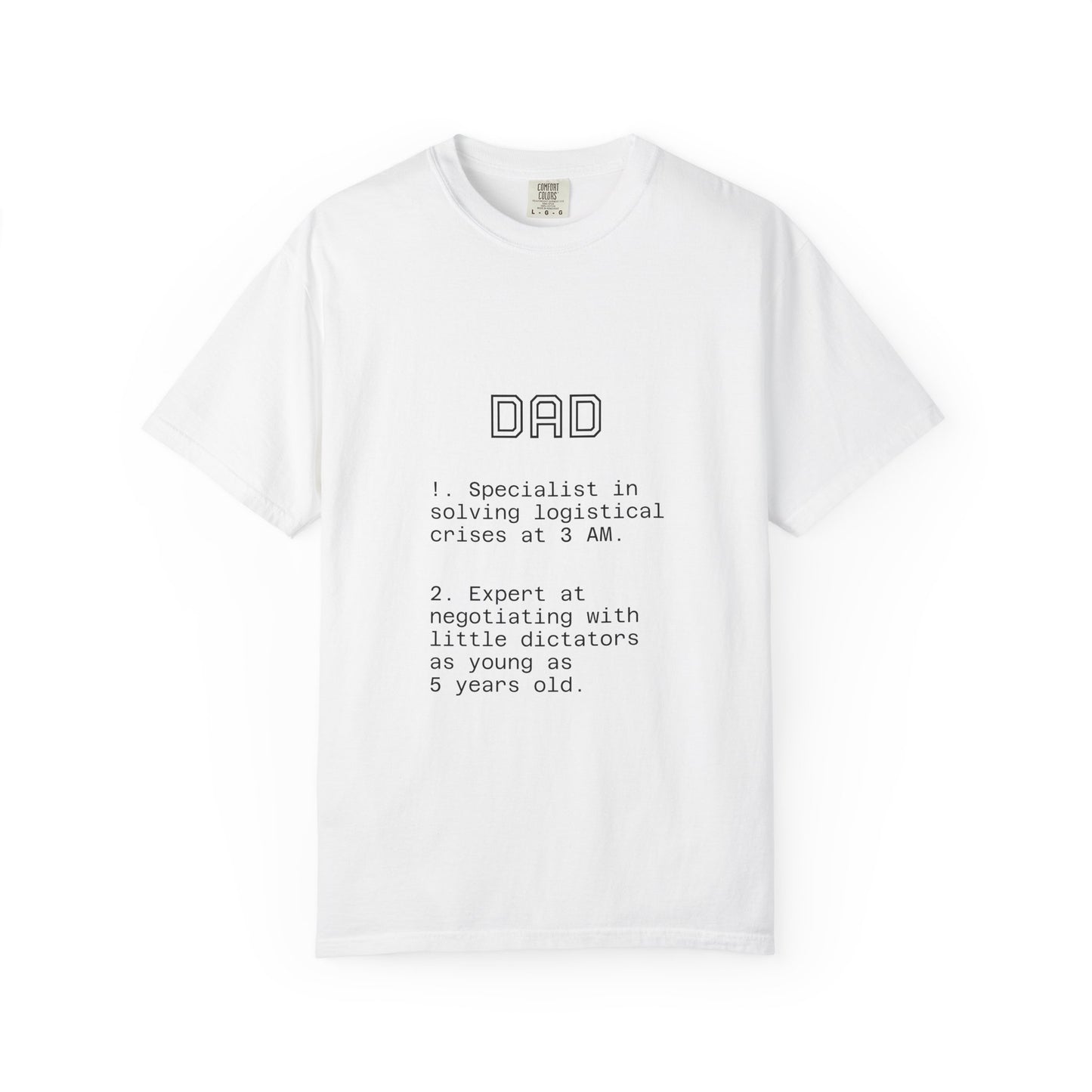 Funny 'Dad Definition' T-Shirt | 3 AM Crises Specialist | Father's Day & New Dad Gift