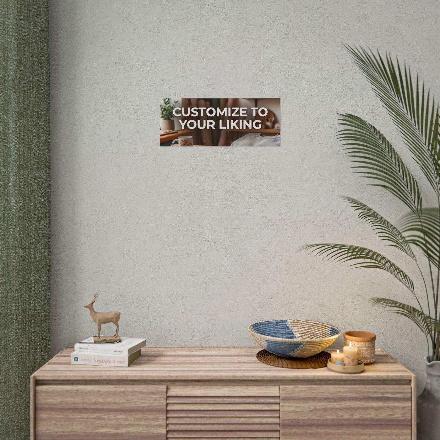 Póster Enrolado Personalizável — Arte de Parede "Personalize ao seu gosto"