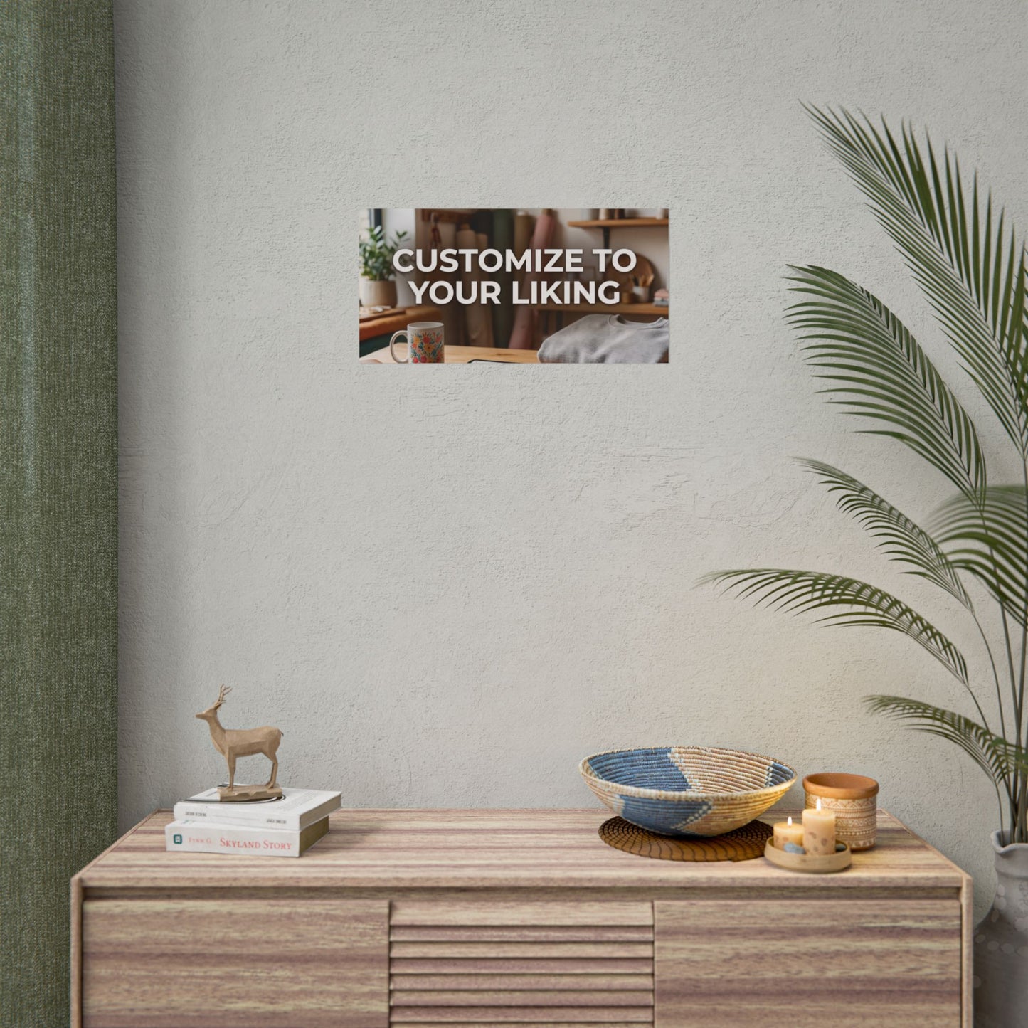 Póster Enrolado Personalizável — Arte de Parede "Personalize ao seu gosto"