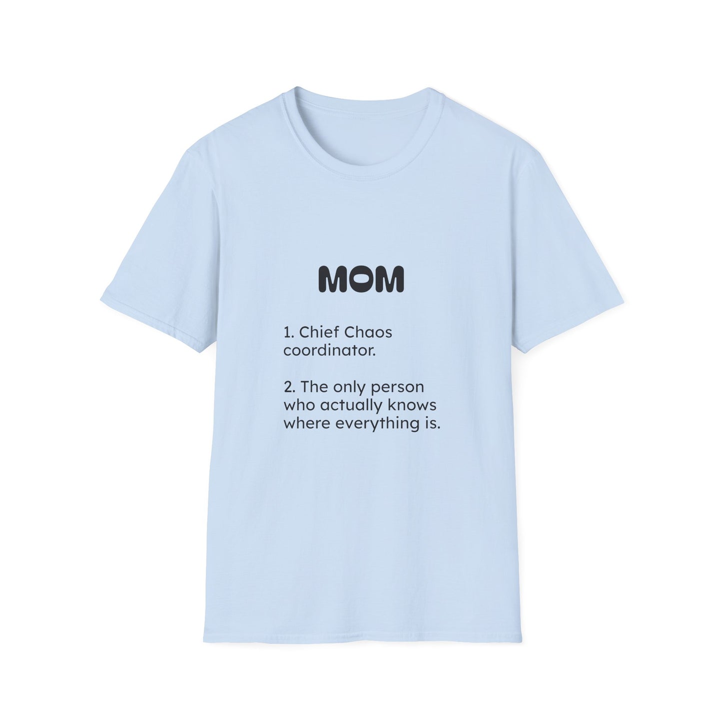 Funny 'Mom Definition' Heavyweight Tee | Chief Chaos Coordinator T-Shirt | Relatable Mother's Day & New Mom Gift