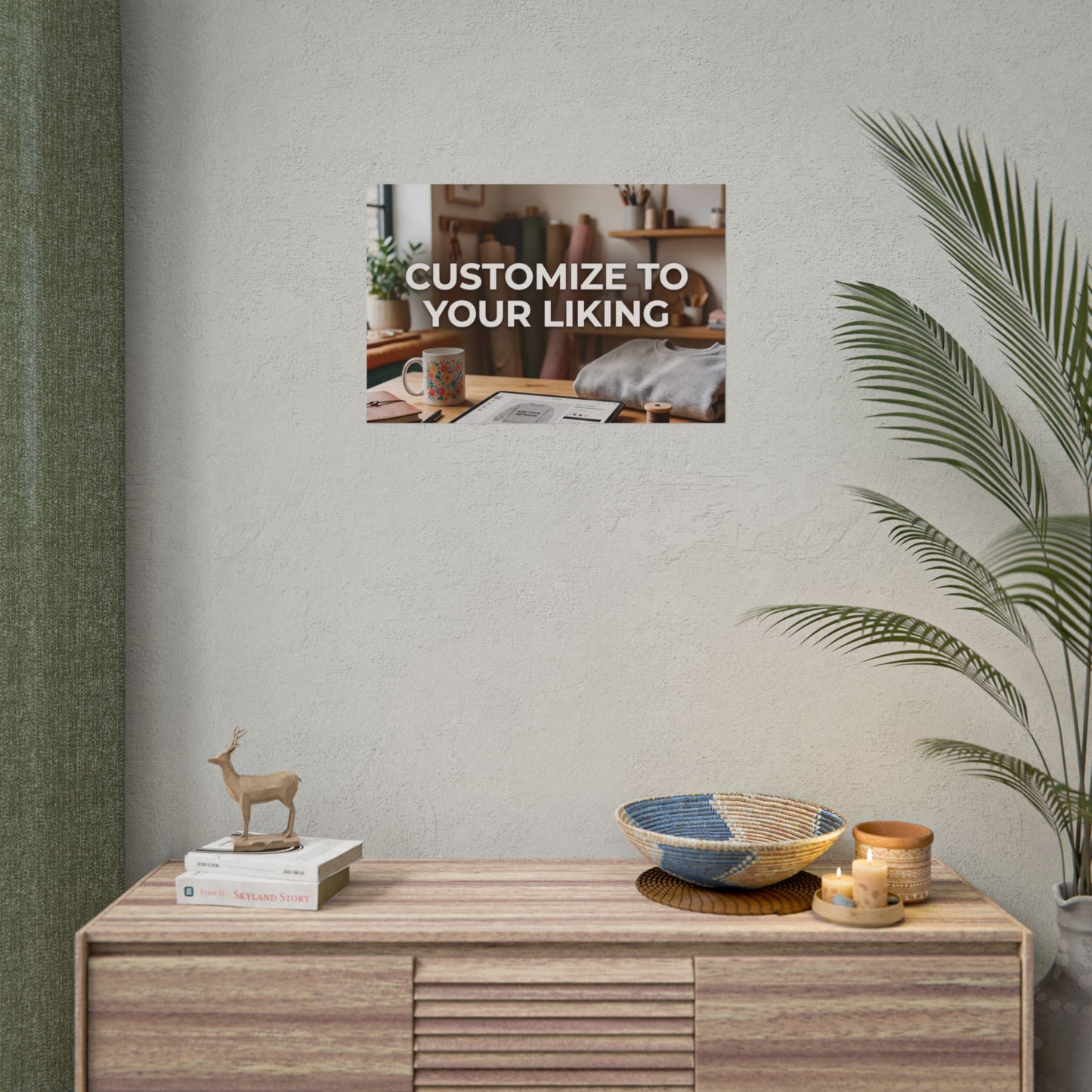 Póster Enrolado Personalizável — Arte de Parede "Personalize ao seu gosto"
